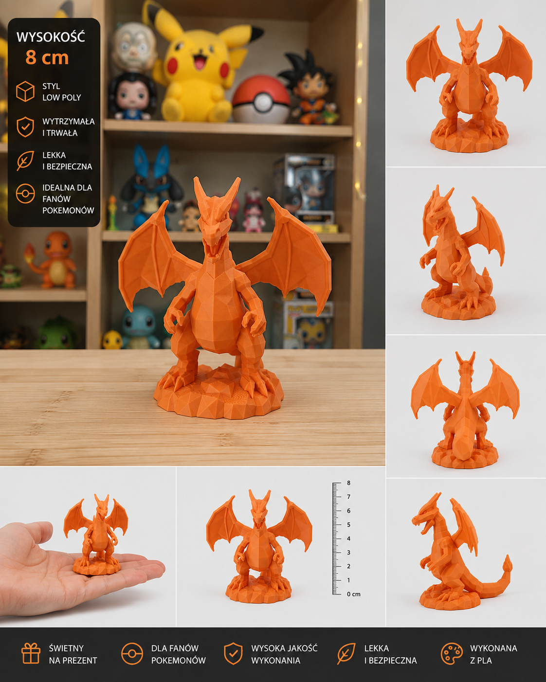 Charizard – Figurka Kolekcjonerska 3D