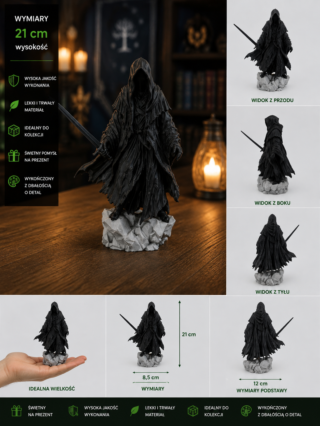 Figurka Nazgûl – Mroczny Jeździec